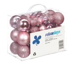 RELAXDAYS Guirlande Et Boule De Sapin^ Boules De Noël En Lot De 50