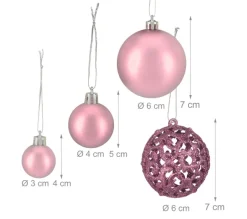 RELAXDAYS Guirlande Et Boule De Sapin^ Boules De Noël En Lot De 50