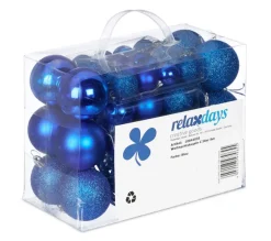 RELAXDAYS Guirlande Et Boule De Sapin^ Boules De Noël En Lot De 50