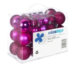 RELAXDAYS Guirlande Et Boule De Sapin^ Boules De Noël En Lot De 50