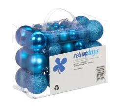 RELAXDAYS Guirlande Et Boule De Sapin^ Boules De Noël En Lot De 50