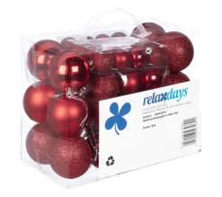 RELAXDAYS Guirlande Et Boule De Sapin^ Boules De Noël En Lot De 50