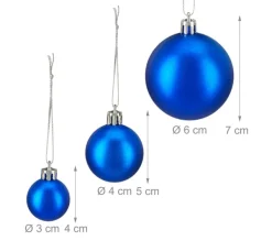 RELAXDAYS Guirlande Et Boule De Sapin^ Lot De 100 Boules De Noël