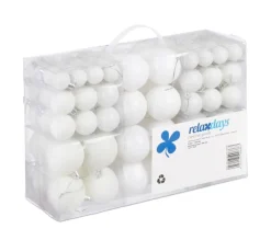 RELAXDAYS Guirlande Et Boule De Sapin^ Lot De 100 Boules De Noël