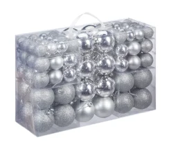 RELAXDAYS Guirlande Et Boule De Sapin^ Lot De 100 Boules De Noël