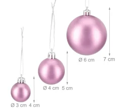 RELAXDAYS Guirlande Et Boule De Sapin^ Lot De 100 Boules De Noël