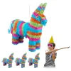 RELAXDAYS Anniversaire Et Autres Fêtes^ Pi Ata Ne Multicolore En Lot De 4