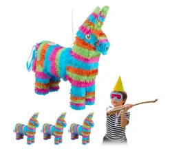 RELAXDAYS Anniversaire Et Autres Fêtes^ Pi Ata Ne Multicolore En Lot De 4