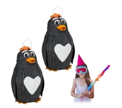 RELAXDAYS Anniversaire Et Autres Fêtes^ Pi Ata Pingouin En Lot De 2