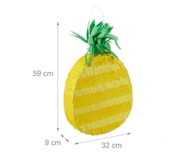 RELAXDAYS Anniversaire Et Autres Fêtes^ Pinata Ananas En Lot De 4