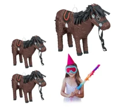 RELAXDAYS Anniversaire Et Autres Fêtes^ Pinata Cheval En Lot De 3