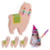 RELAXDAYS Anniversaire Et Autres Fêtes^ Pinata Lama En Lot De 4