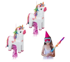 RELAXDAYS Anniversaire Et Autres Fêtes^ Pinata Licorne En Lot De 2