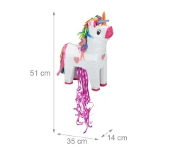 RELAXDAYS Anniversaire Et Autres Fêtes^ Pinata Licorne En Lot De 4
