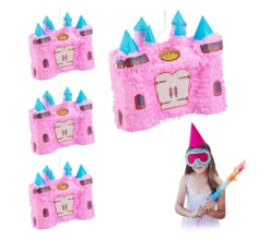 RELAXDAYS Anniversaire Et Autres Fêtes^ Pinata Princesse Ch Teau En Lot De 4