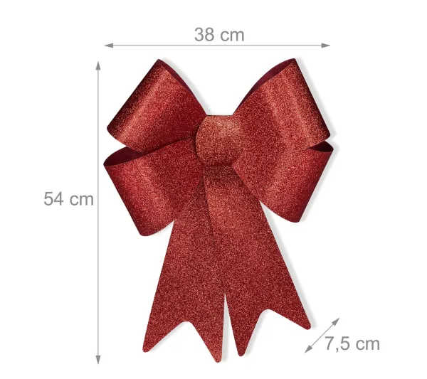RELAXDAYS Anniversaire Et Autres Fêtes^ 3X Grands N Uds Cadeau Xl En Rouge