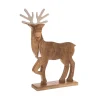 Online * Renne Déco En Bois "Sven" 50Cm Naturel