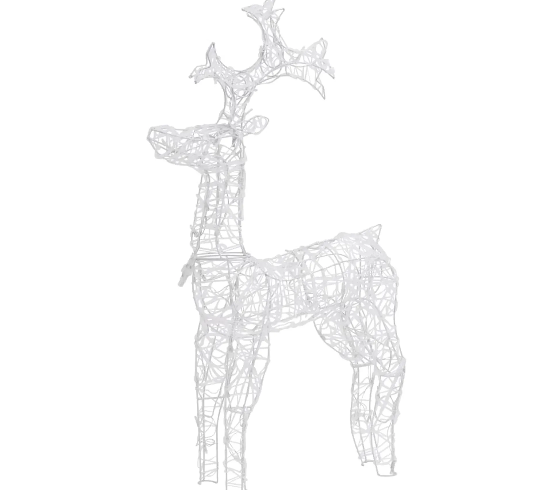 Best * Renne De Décoration De Noël 90 Led 60X16X100 Cm Acrylique