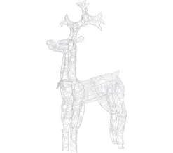 Best * Renne De Décoration De Noël 90 Led 60X16X100 Cm Acrylique
