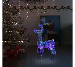Best * Renne De Décoration De Noël 90 Led 60X16X100 Cm Acrylique