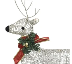New * Renne Et Traineau De Décoration De Noël 60 Led Exterieur Dore
