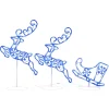Sale * Renne Et Traineaux Noël Volant Acrylique 260X21X87 Cm Bleu