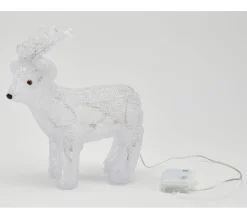 Hot * Renne Led Exterieur H. 31 Cm Blanc Froid