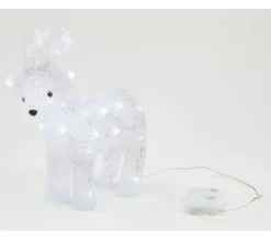 Hot * Renne Led Exterieur H. 31 Cm Blanc Froid