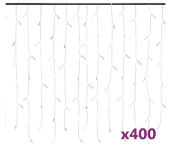 Clearance * Rideau Lumineux A Glacons Led 10 M 400 Led Colorees 8 Fonctions