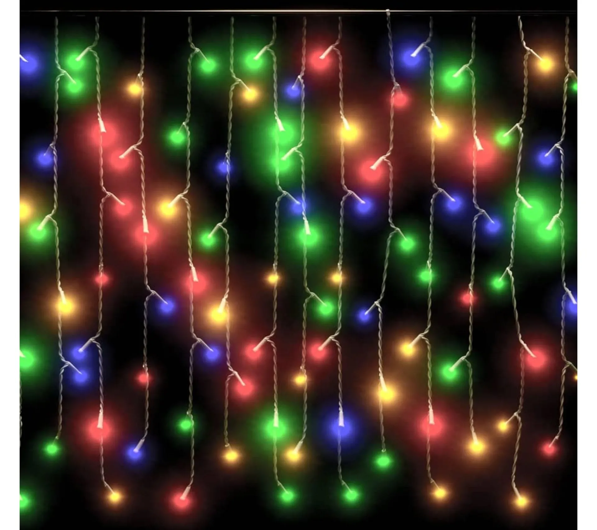 Clearance * Rideau Lumineux A Glacons Led 10 M 400 Led Colorees 8 Fonctions