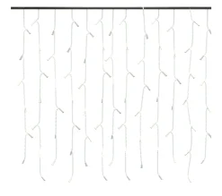 Clearance * Rideau Lumineux A Glacons Led 10 M 400 Led Blanc Chaud