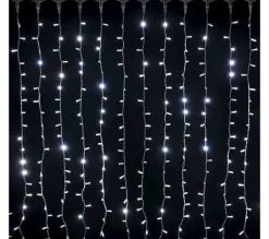 * Guirlande Et Boule De Sapin^Rideau Lumineux Raccordable Noël Ixia - 2 X 1,5 Metres - Blanc Froid