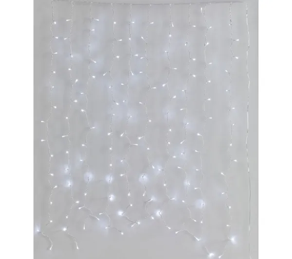 * Guirlande Et Boule De Sapin^Rideaux Led Exterieur Feeric Blanc Froid
