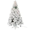 * Sapin Et Accessoire^Sapin De Noël A Led "Enneige" 185Cm Vert Et Blanc