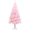 * Sapin Et Accessoire^Sapin De Noël Artificiel Avec Support Rose 213 Cm Pvc