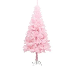 * Sapin Et Accessoire^Sapin De Noël Artificiel Avec Support Rose 213 Cm Pvc