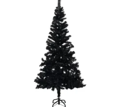 * Sapin Et Accessoire^Sapin De Noël Artificiel Avec Support Noir 213 Cm Pvc