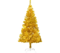 * Sapin Et Accessoire^Sapin De Noël Artificiel Avec Support Dore 215 Cm Pet