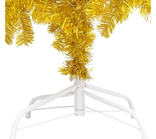 * Sapin Et Accessoire^Sapin De Noël Artificiel Avec Support Dore 215 Cm Pet