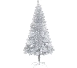 * Sapin Et Accessoire^Sapin De Noël Artificiel Avec Support Argente 215 Cm Pet