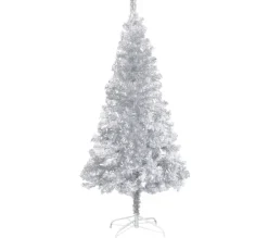 * Sapin Et Accessoire^Sapin De Noël Artificiel Avec Support Argente 215 Cm Pet