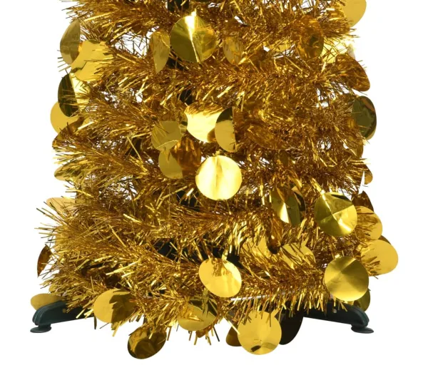 * Sapin Et Accessoire^Sapin De Noël Artificiel Escamotable Dore 129 Cm Pet