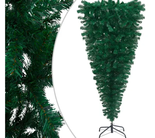 * Sapin Et Accessoire^Sapin De Noël Artificiel Renverse Avec Support Vert 120 Cm