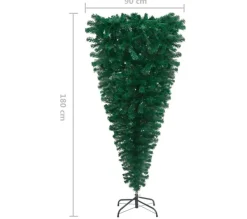 * Sapin Et Accessoire^Sapin De Noël Artificiel Renverse Avec Support Vert 180 Cm