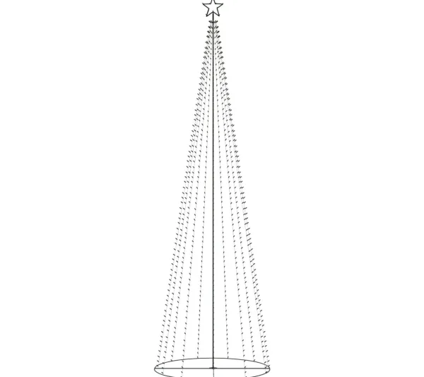 * Guirlande Et Boule De Sapin^Sapin De Noël C Ne 752 Led Blanc Chaud 160X500 Cm