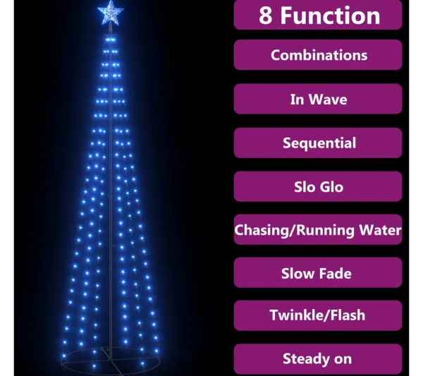 * Guirlande Et Boule De Sapin^Sapin De Noël C Ne 136 Led Bleu Décoration 70X240 Cm