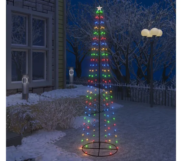 * Guirlande Et Boule De Sapin^Sapin De Noël C Ne 136 Led Colorees 70X240 Cm