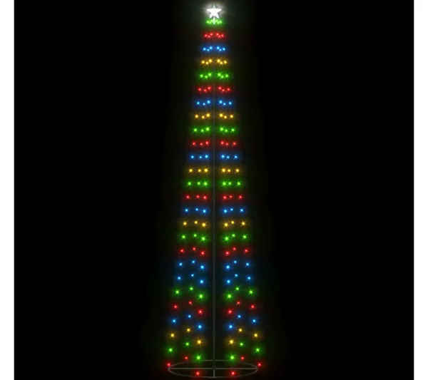 * Guirlande Et Boule De Sapin^Sapin De Noël C Ne 136 Led Colorees 70X240 Cm