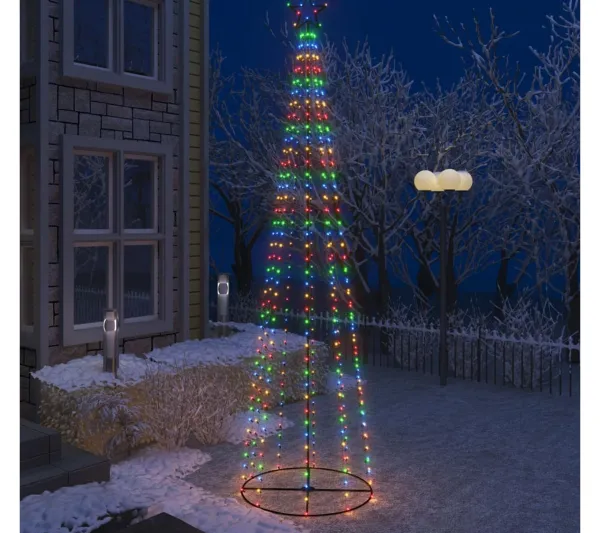 * Guirlande Et Boule De Sapin^Sapin De Noël C Ne 400 Led Colorees 100X360 Cm
