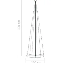 * Guirlande Et Boule De Sapin^Sapin De Noël C Ne 330 Led Colorees 100X300 Cm